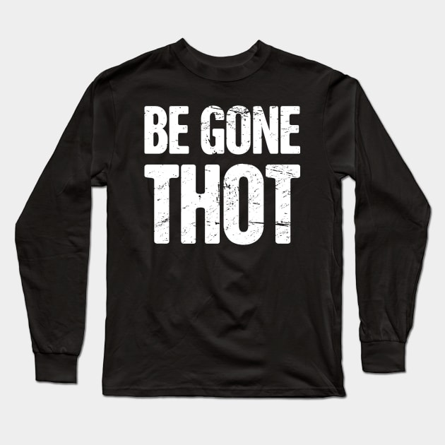 Thot - Funny Fedora Neckbeard Long Sleeve T-Shirt by Wizardmode